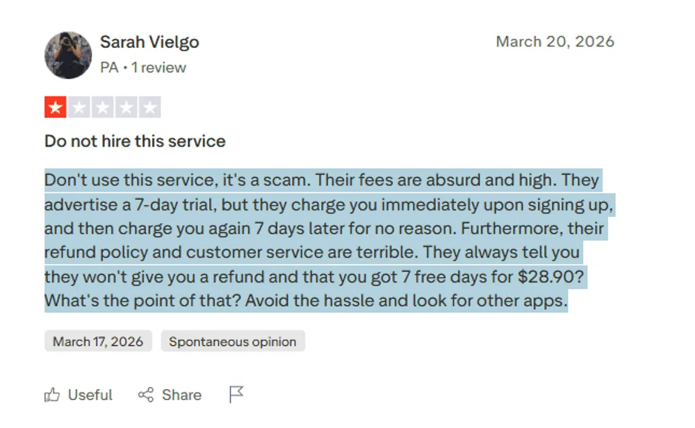 1-star-trustpilot-review-of-4ukey